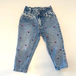 Kids Gap Denim Jeans with Minnie Mouse Embroidery